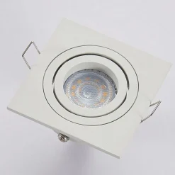 Arcchio indbygget loftspot Sophia, hvid, kantet