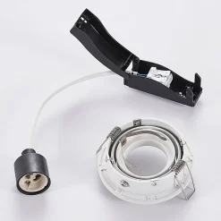 Arcchio indbygget loftspot Sophia, hvid, rund