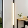 Arcchio Ivano LED-væglampe, 170 cm, sort
