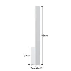 Arcchio Ivano LED-væglampe, 42,5 cm, hvid