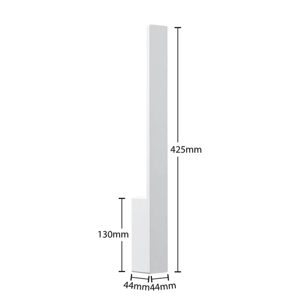 Arcchio Ivano LED-væglampe, 42,5 cm, hvid