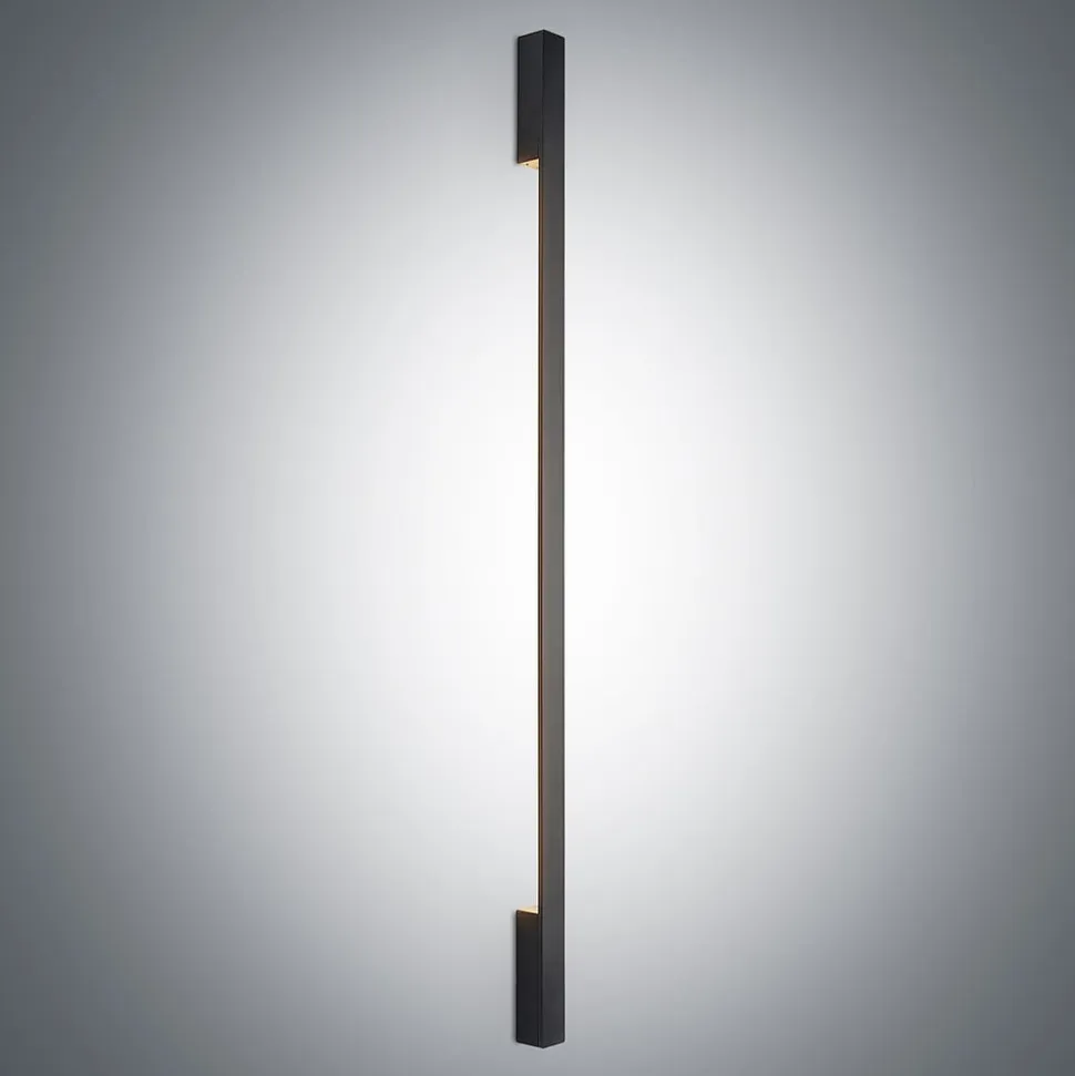 Arcchio Ivano LED-væglampe, 130 cm, sort