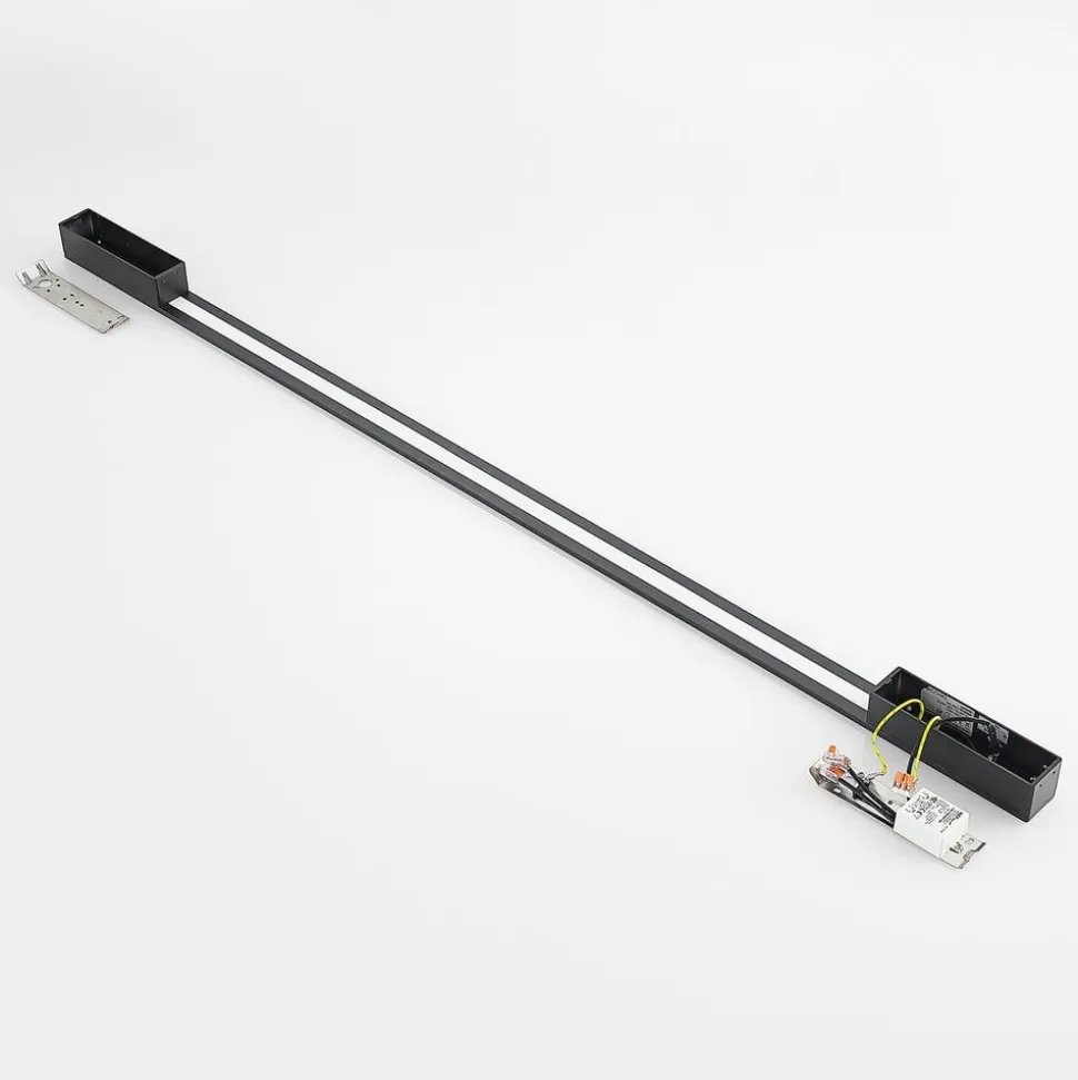 Arcchio Ivano LED-væglampe, 130 cm, sort