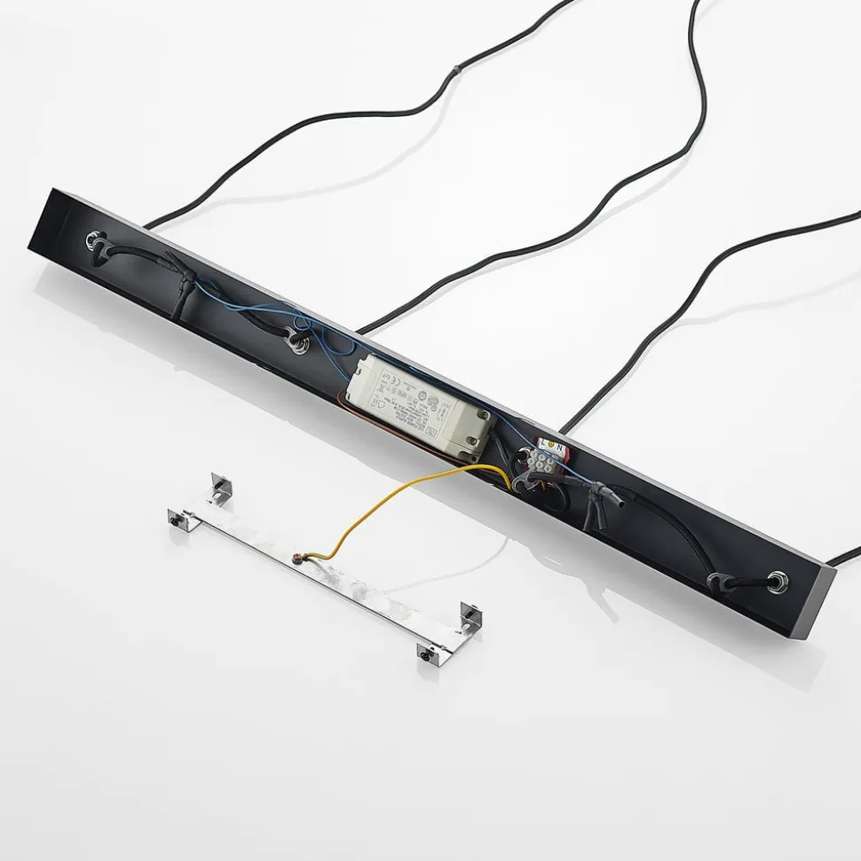 Arcchio Kammeron LED-hængelampe, sort, metal, 80 cm