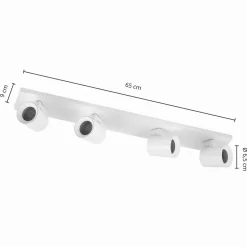 Arcchio Lavo loftspot, 4 lyskilder, hvidt