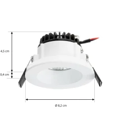 Arcchio LED-downlight Aryx, hvid, 3.000K