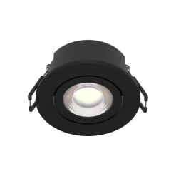 Arcchio LED-downlight Eliar rund sort CCT drejelig