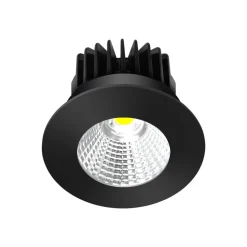 Arcchio LED-downlight Lirin, sort, 2.700K