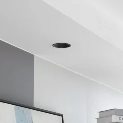 Arcchio LED-downlight Niria, sort, 2.700K