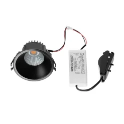 Arcchio LED-downlight Niria, sort, 2.700K