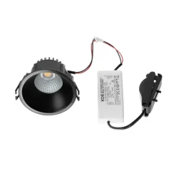 Arcchio LED-downlight Niria, sort, 3.000K