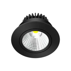 Arcchio LED-downlight Zarik sort, 3.000K