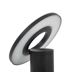 Arcchio LED-gadelampe Tovio, antracit, Ø24cm