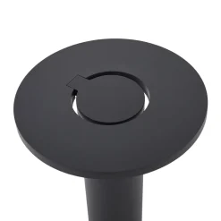 Arcchio LED-gadelampe Tovio, antracit, Ø24cm