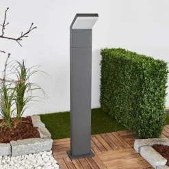 Arcchio LED-gadelampe Yolena, 100 cm, antracit, aluminium