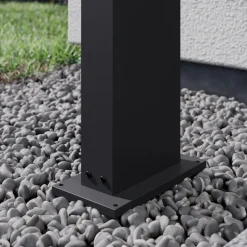 Arcchio LED-gadelampe Yolena, 60 cm, antracit, aluminium