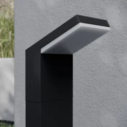 Arcchio LED-gadelampe Yolena, 60 cm, antracit, aluminium