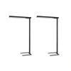 Arcchio LED-gulvlampe til kontor Susi, sæt med 2, sort, sensor