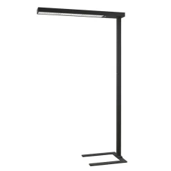 Arcchio LED-gulvlampe til kontor Susi, sæt med 2, sort, sensor