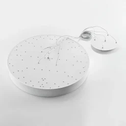 Arcchio LED-hængelampe Noabelle, Ø 80 cm, hvid, metal