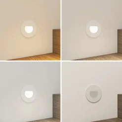 Arcchio LED-indbygningslampe Vexi, Ø 7,8 cm, hvid, aluminium, CCT