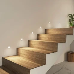 Arcchio LED-indbygningslampe Vexi, Ø 7,8 cm, hvid, aluminium, CCT