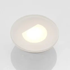 Arcchio LED-indbygningslampe Vexi, Ø 7,8 cm, hvid, aluminium, CCT