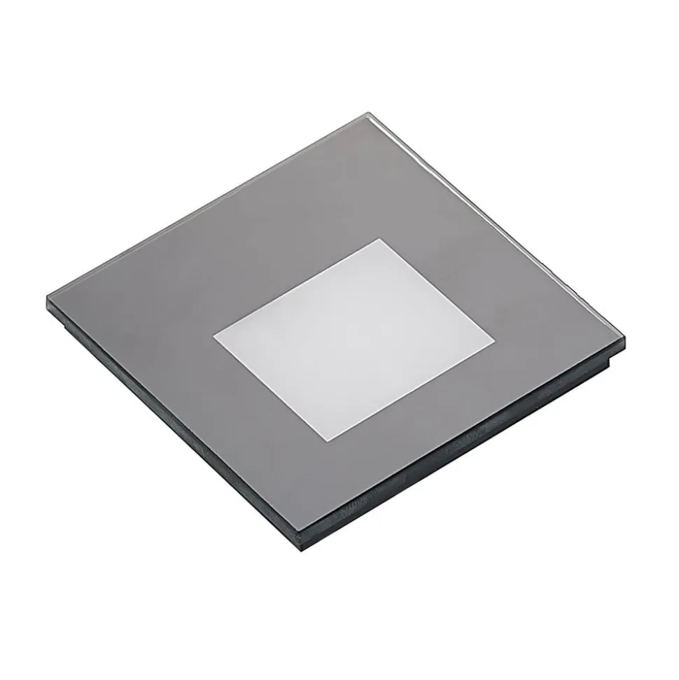 Arcchio LED-indbygningslampe Vexi, 7,8 cm x 7,8 cm, sort, CCT