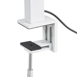 Arcchio LED-klemmelampe Logan, hvid, dæmpbar, sensor