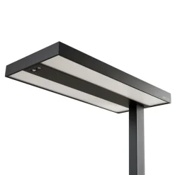 Arcchio LED-klemmelampe Logan sort, dæmpbar, sensor