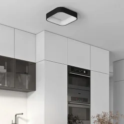 Arcchio LED-loftlampe Aleksi, 45 x 45 cm, sort, CCT