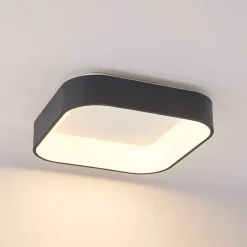 Arcchio LED-loftlampe Aleksi, 45 x 45 cm, sort, CCT