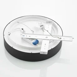 Arcchio LED-loftlampe Aleksi, Ø 45 cm, sort, metal, CCT