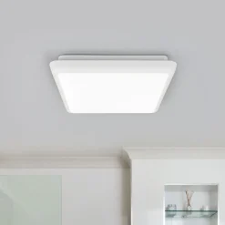 Arcchio LED-loftlampe Augustin, 25 x 25 cm, hvid, IP54