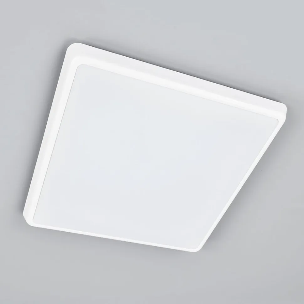 Arcchio LED-loftlampe Augustin, 40 x 40 cm, hvid, IP54