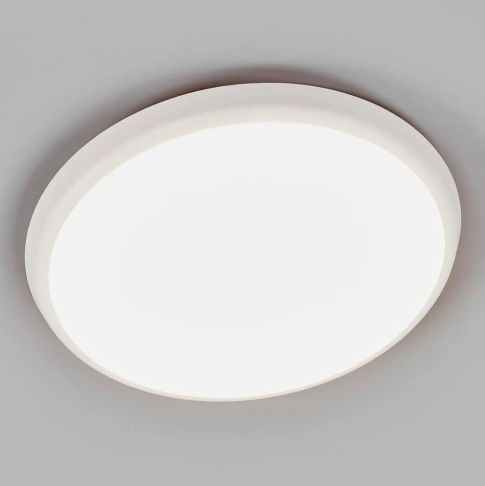 Arcchio LED-loftlampe Augustin, Ø 30 cm, CCT, hvid, IP54