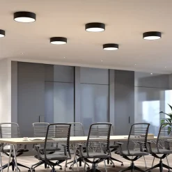 Arcchio LED-loftlampe Noabelle, Ø 40 cm, sort, metal