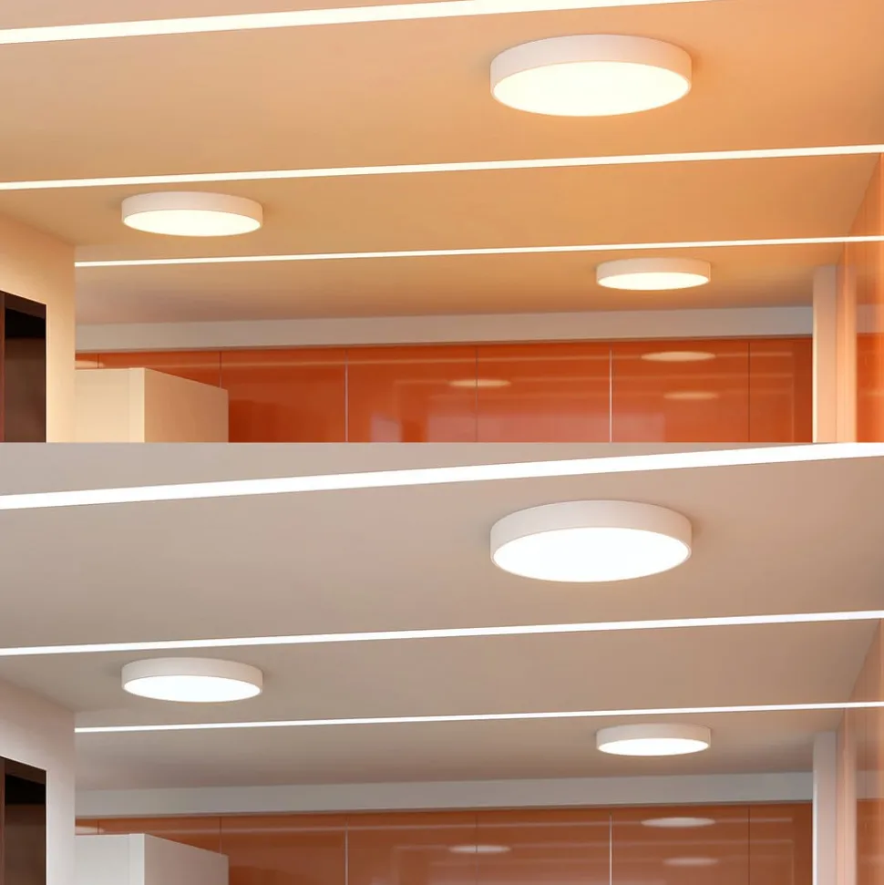 Arcchio LED-loftlampe Noabelle, Ø 80 cm, hvid, metal