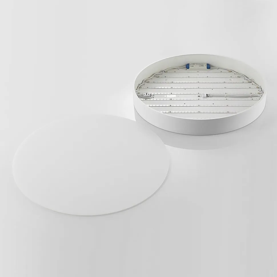 Arcchio LED-loftlampe Noabelle, Ø 80 cm, hvid, metal