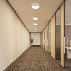 Arcchio LED-loftlampe Vanida, hvid, Ø 40 cm, op/ned