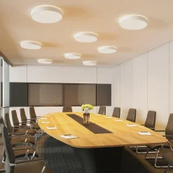 Arcchio LED-loftlampe Vanida, hvid, Ø 60 cm, op/ned