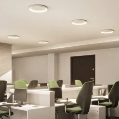 Arcchio LED-loftlampe Vivy, Ø 58 cm, hvid, metal