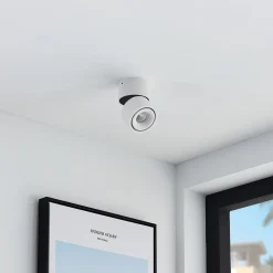 Arcchio LED-loftspot Rotari, hvid, 1 lyskilde, 681lm