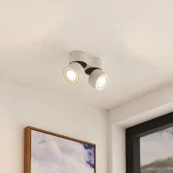 Arcchio LED-loftspot Rotari, hvid, 2 lyskilder, 1362lm