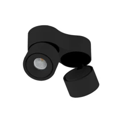 Arcchio LED-loftspot Rotari, 1960lm, 2 lyskilder, sort