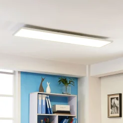 Arcchio LED-panel Arthur, 120 x 30 cm, sølv, 4000 K