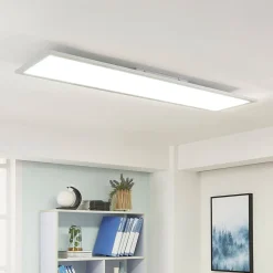 Arcchio LED-panel Lysander, 50W, CCT, 119cm, sølv