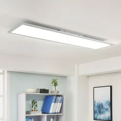 Arcchio LED-panel Lysander, 32W, CCT, 119cm, sølv
