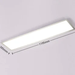 Arcchio LED-panel Lysander, 32W, CCT, 119cm, sølv
