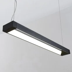 Arcchio LED-pendellampe Cuna, 92 cm, sort, metal
